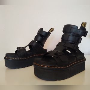 Dr. Martens platform buckle sandals